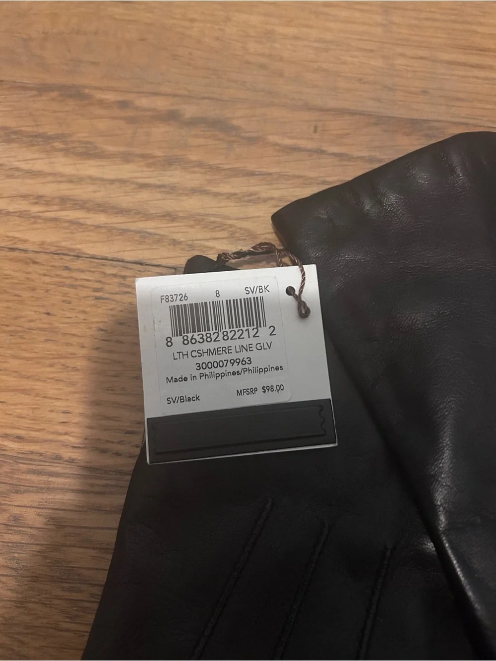 Coach leather gloves